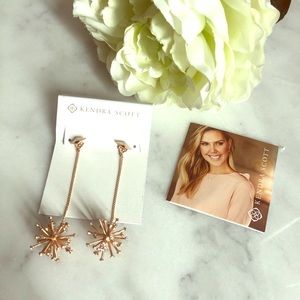 Kendra Scott Rose Gold Statement Earrings